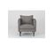 Fauteuil Tissu Gris Acier 80x89x90cm