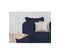 Fauteuil Rembourré Mousse Haute Résilience Tissu Bleu