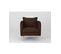 Fauteuil Rembourré Mousse Haute Résilience Tissu Marron