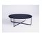 Table Basse Bois Stratifié Noir 100x100x34cm