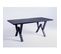 Table à Manger Bois Et Métal Noir 160x80x75cm