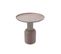 Table D’appoint Ronde Métal Rose Et Argent 49,5x49,5x52cm