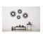 Miroir Décoratif Mural Rond Noir 33/38/43/46x33/38/43/46x8/8/9/9cm