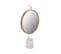 Miroir De Table Rond Or Blanc 14x41x75cm