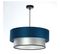 Suspension Duo Élégant Rond Ø 60 Cm Bleu