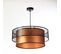 Suspension Duo Élégant Rond Ø 50 Cm Orange