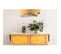 Suspension Tissu Jaune 50x50x23cm