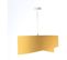 Suspension Tissu Jaune 50x50x23cm