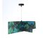 Suspension Tissu Vert 50x50x23cm