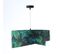 Suspension Tissu Vert 50x50x23cm