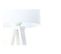 Lampe De Table Tissu Blanc 30x30x46cm