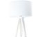 Lampe De Table Tissu Blanc 30x30x46cm