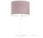 Lampe De Table Tissu Rose 26x26x44cm