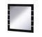 Lot De 3 Miroirs Lina Noir Et  Blanc Brillant