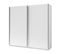 Armoire, Garde Robe Arsala Blanche 150cm Deux Portes Coulissantes