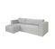 Cardinal - Canapé D'angle Gauche Modulable 4 Places En Tissu Chiné Gris, Made In France