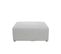 Cardinal - Pouf Pour Canapé Modulable En Tissu Chiné Gris, Made In France