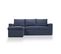 Aledo - Canapé D'angle Réversible Convertible 4 Places En Tissu, Made In France - Bleu