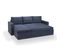 Aledo - Canapé D'angle Réversible Convertible 4 Places En Tissu, Made In France - Bleu