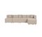 Pinot - Canapé D'angle Modulable 5 Places En Tissu, Made In France - Beige