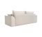 Varenne - Canapé Droit Convertible 3 Places En Velours Côtelé, Made In France - Beige