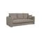Grenache - Canapé Droit Convertible Rapido® 3 Places En Tissu, Made In France - Taupe
