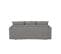 Grenache - Canapé Droit Convertible Rapido® 3 Places En Tissu, Made In France - Gris