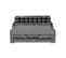 Grenache - Canapé Droit Convertible Rapido® 3 Places En Tissu, Made In France - Gris