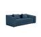 Muscat - Canapé Droit Convertible 3 Places En Tissu, Made In France - Bleu