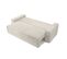 Durif - Canapé Droit Convertible 3 Places En Velours Côtelé, Made In France - Beige