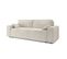 Durif - Canapé Droit Convertible 3 Places En Velours Côtelé, Made In France - Beige