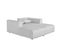 Ribol - Canapé D'angle Gauche Convertible 4 Places En Tissu, Made In France - Gris