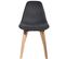 Chaise Scandinave En Maille Noire Orkney