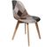 Chaise En Bois Et Simili Cuir Patchwork