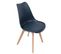 Chaise Scandinave Avec Cousin Cocooning - Bleu