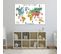 Poster Carte Du Monde "a Gratter" 40x60cm Gris