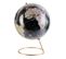 Globe Terrestre Déco "world" 29cm Noir et Or