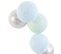 Guirlande Lumineuse 10 LED Boule Céleste - L. 192 Cm - Bleu Et Argent