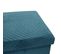 Banc De Rangement Pliable Design Velours Meli - L. 76 X H. 38 Cm - Bleu