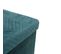 Banc De Rangement Pliable Design Velours Meli - L. 50 X H. 38 Cm - Bleu