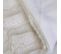 Plaid Imitation Fourrure "a Anse" 120x150cm Blanc