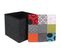 Pouf et Coffre De Rangement "patchwork" 38cm Multicolore