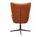 Fauteuil Pivotant Design "helsinki" 107cm Marron