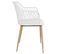 Fauteuil Pour Table De Jardin Design Malaga - Blanc