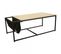 Table Basse Design Avec Porte-revues Nate - L. 112 X H. 45 - Noir