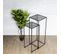 Lot De 2 Tables D'appoint Design "riga" 90cm Noir