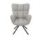 Fauteuil De Salon Pivotant Design Washington - Gris