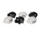 Lot De 6 Tirelires "cochon Semainier" 7cm Noir et Blanc