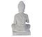 Statuette Déco "bouddha Assis" 27cm Gris