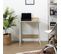 Bureau Design Scandinave Gemini - L. 64 X H. 54 Cm - Blanc